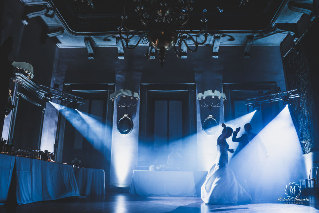 Bride and groom first dance at Villa di Maiano in Florence Tuscany